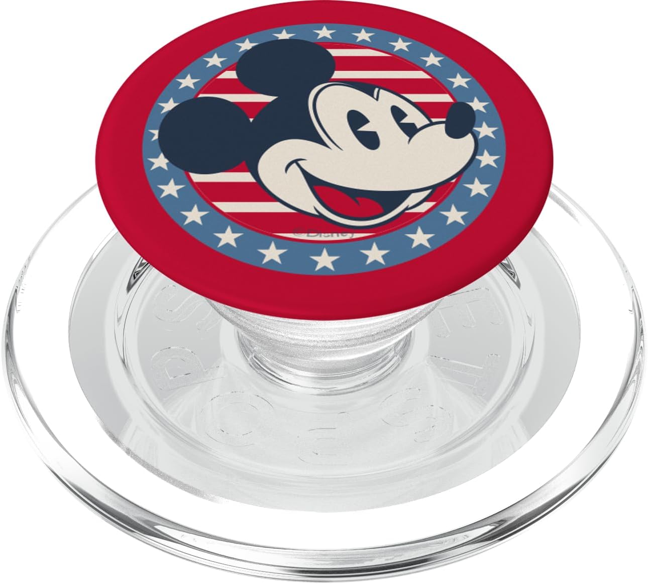 Disney Mickey Mouse Red White and Blue Retro Americana PopSockets MagSafe PopGrip for iPhone