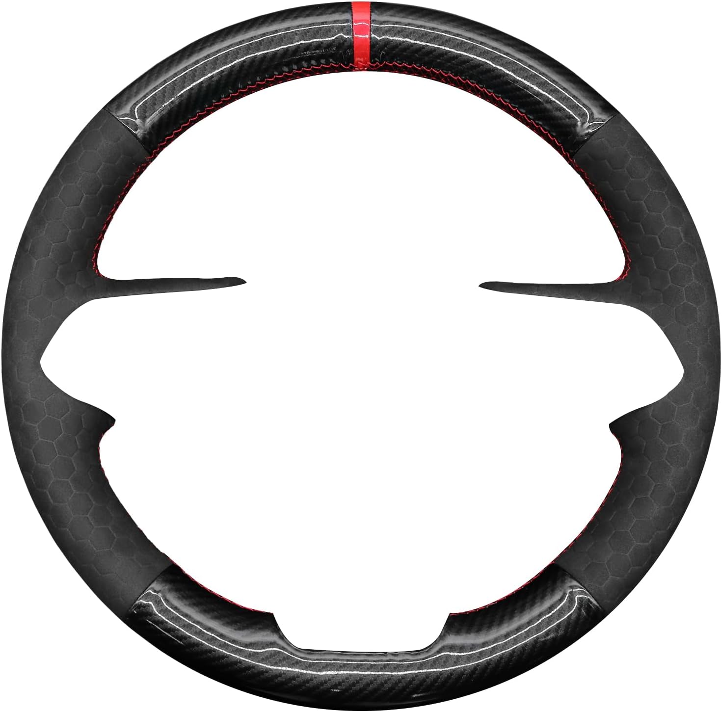 MEWANT Steering Wheel Cover Compatible with Chevry Equinox Silverado EV Traverse Tahoe Blazer EV 2024-2025 Suburban Steering Wheel Wrap