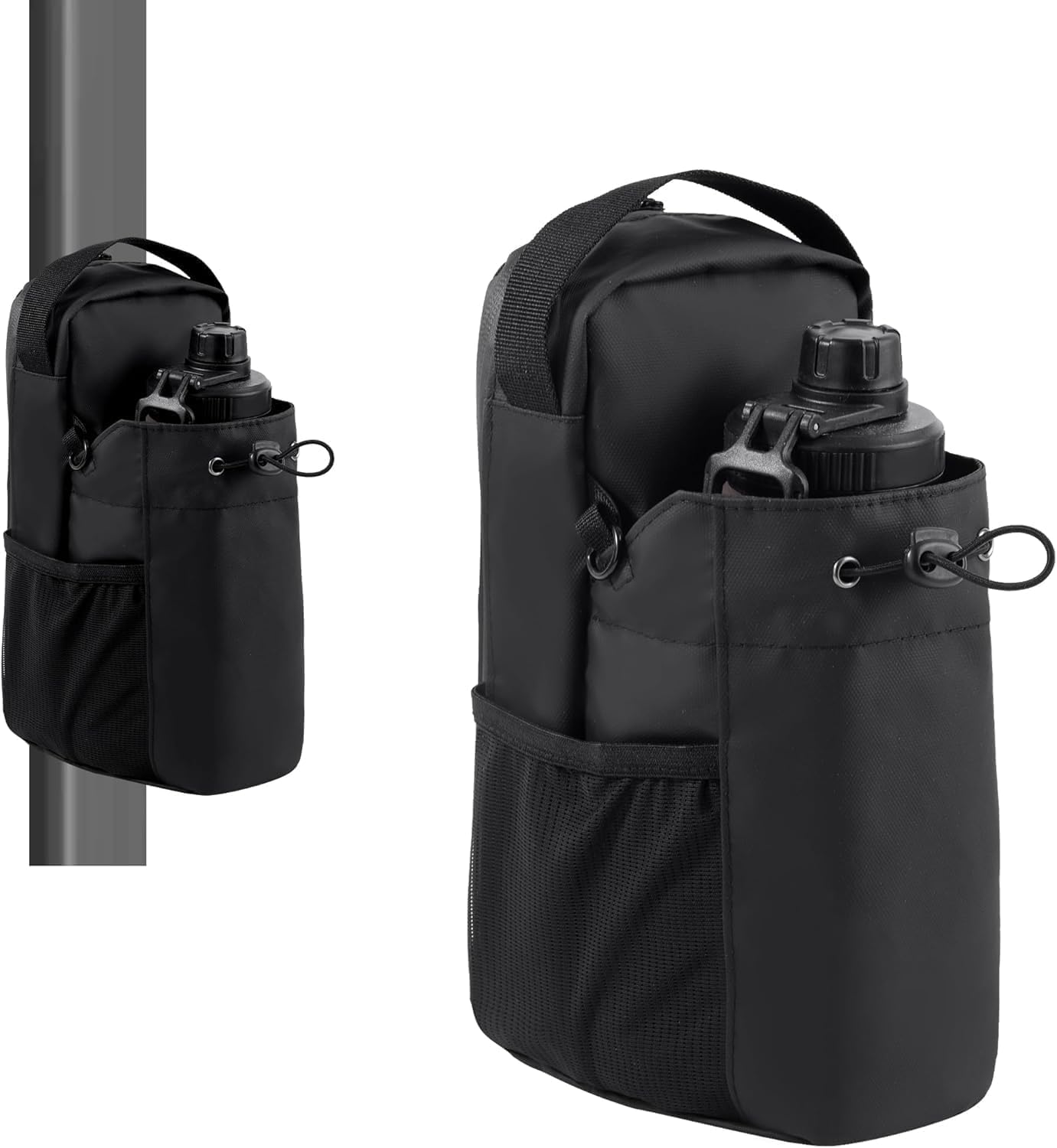 Magnetic Gym Bag Water Bottle Holder Sling Pouch for Men Women, Magnetic Gym Bottle Bag with Storage Pockets and Zippered Compartments, Gym Bottle Holder for Unisex-image-42
