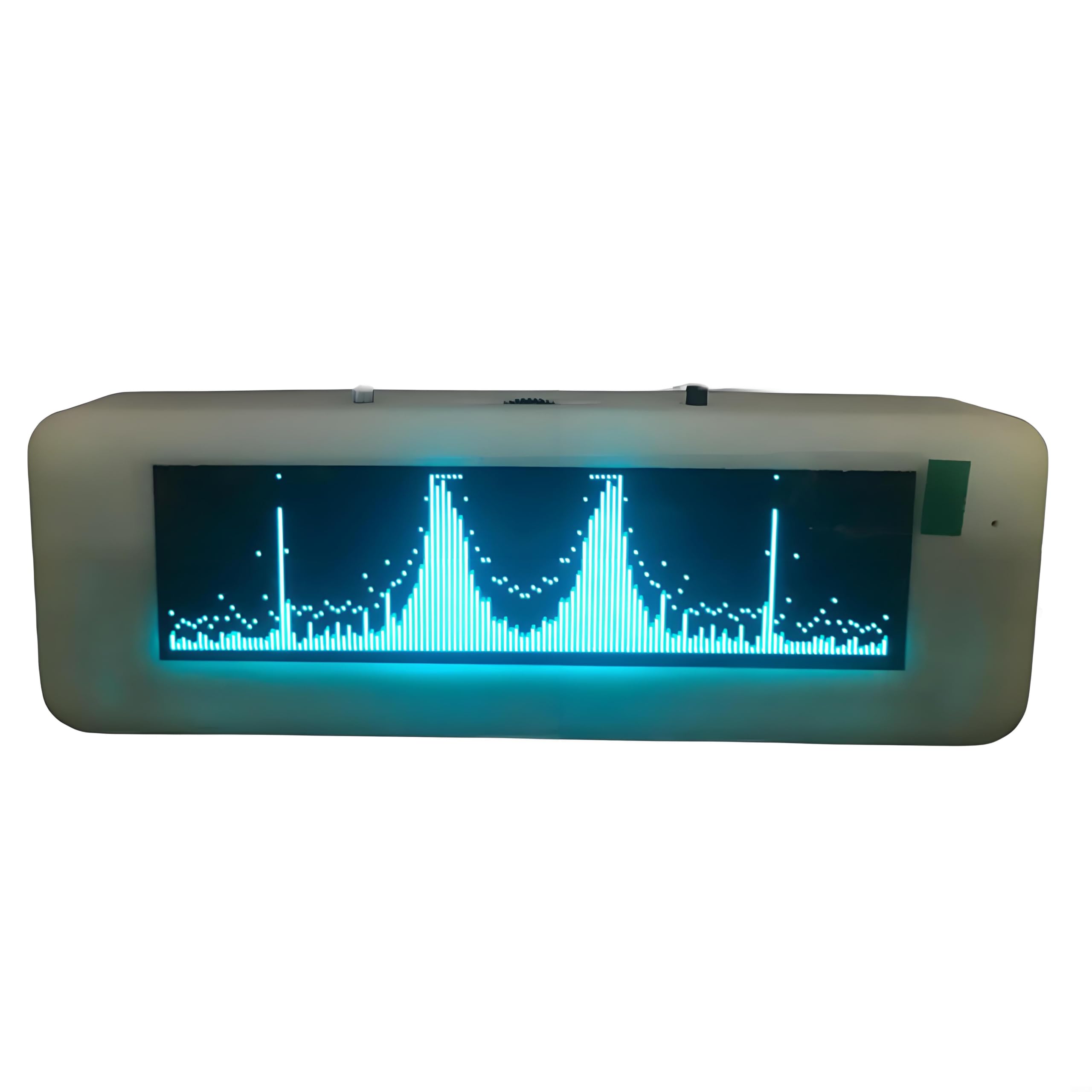 Feegow Audio-Spektrum-Analysator, Audio-Pegelanzeige, VU-Meter, 7,9 cm LED-Bildschirm mit 8 Effekten, Frequenzbereich 20 Hz bis 20 kHz (blau)