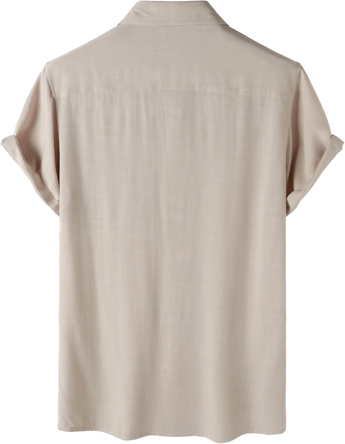 JEMITOP Men's Summer Cooling Shirts Lightweight Breathable Short Sleeve Button up Shirts for Beach Vacation with Pocket