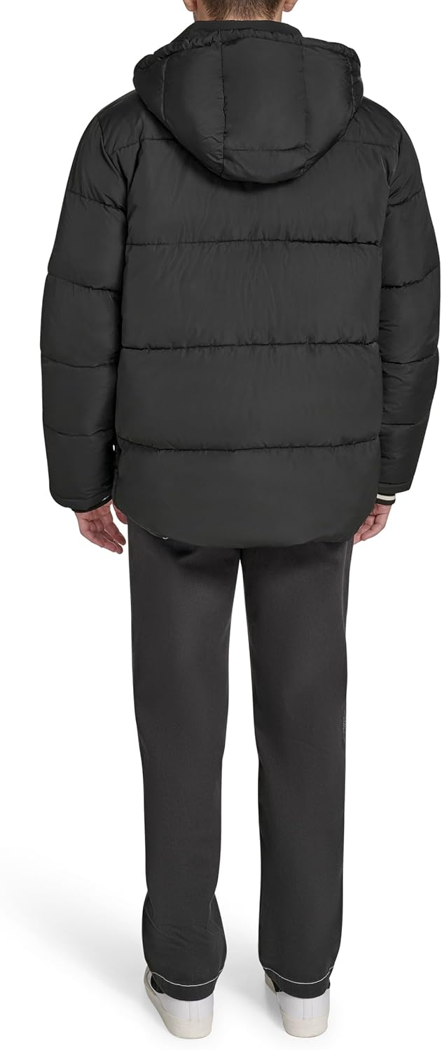 Champion Men's Quilted Full-zip Hooded Puffer Jacket