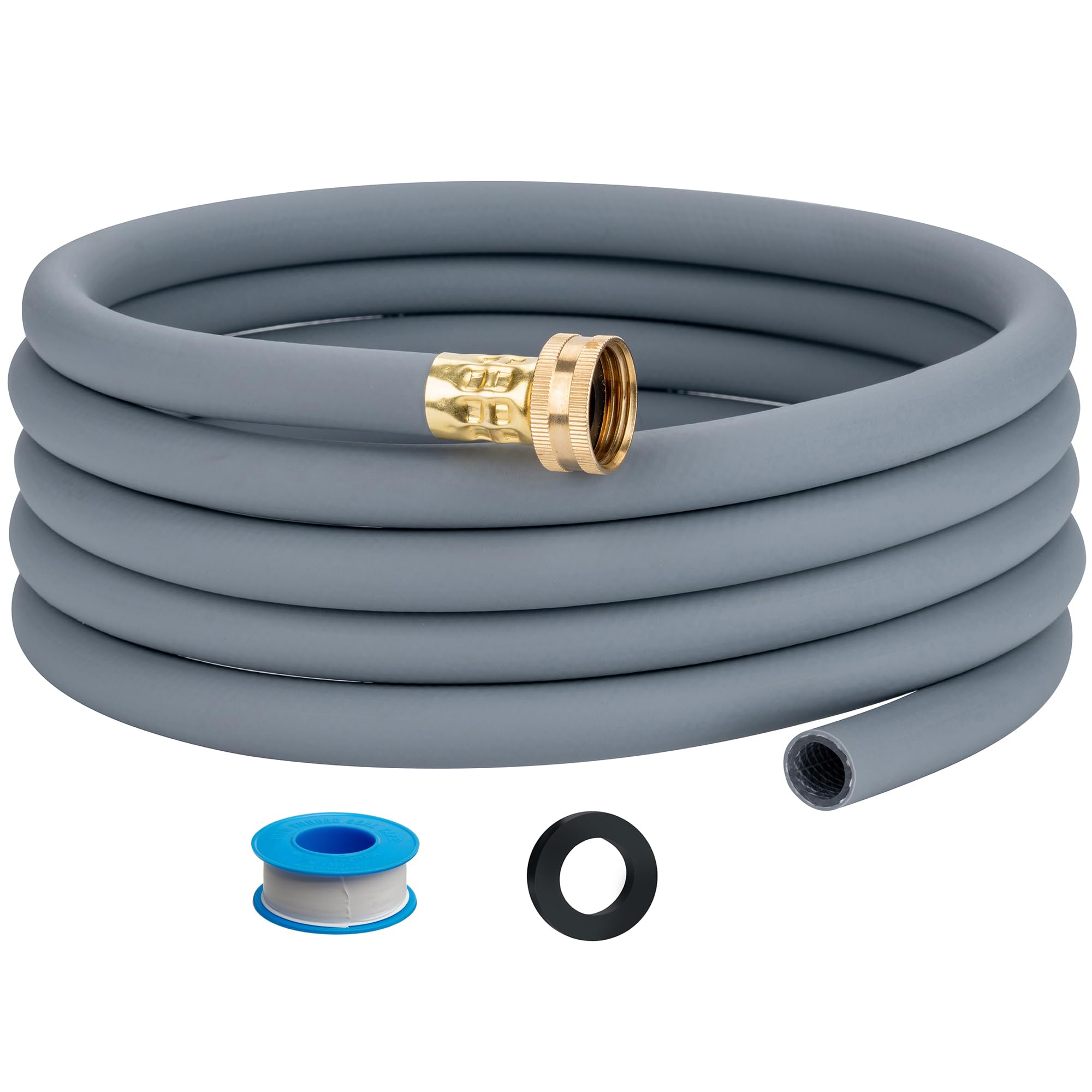 5FT Dehumidifier Drain Hose with 3/4” FHT Brass Rustproof Connector