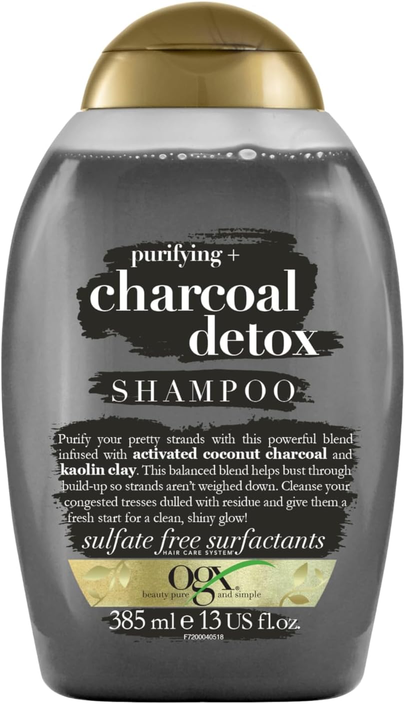 Ogx Purifying+ Charcoal Detox Shampoo, 385 ml