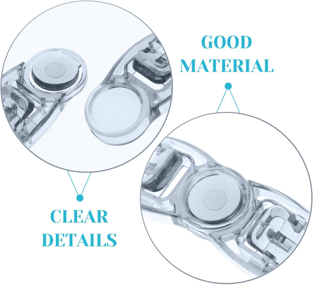 SUPVOX Swimming Goggles Buckle: 4Pcs Replacement Clips for Swim Goggles - Plastic Buckles for Comfortable Fit and Easy Use