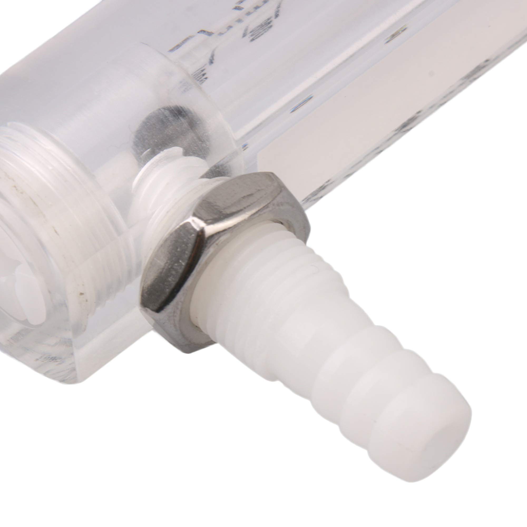 Misuratore Flusso Ossigeno 0-5 LPM - In Acrilico, Con Valvola Regolazione - Per Bar Ossigeno E Uso Industriale - Foto 4