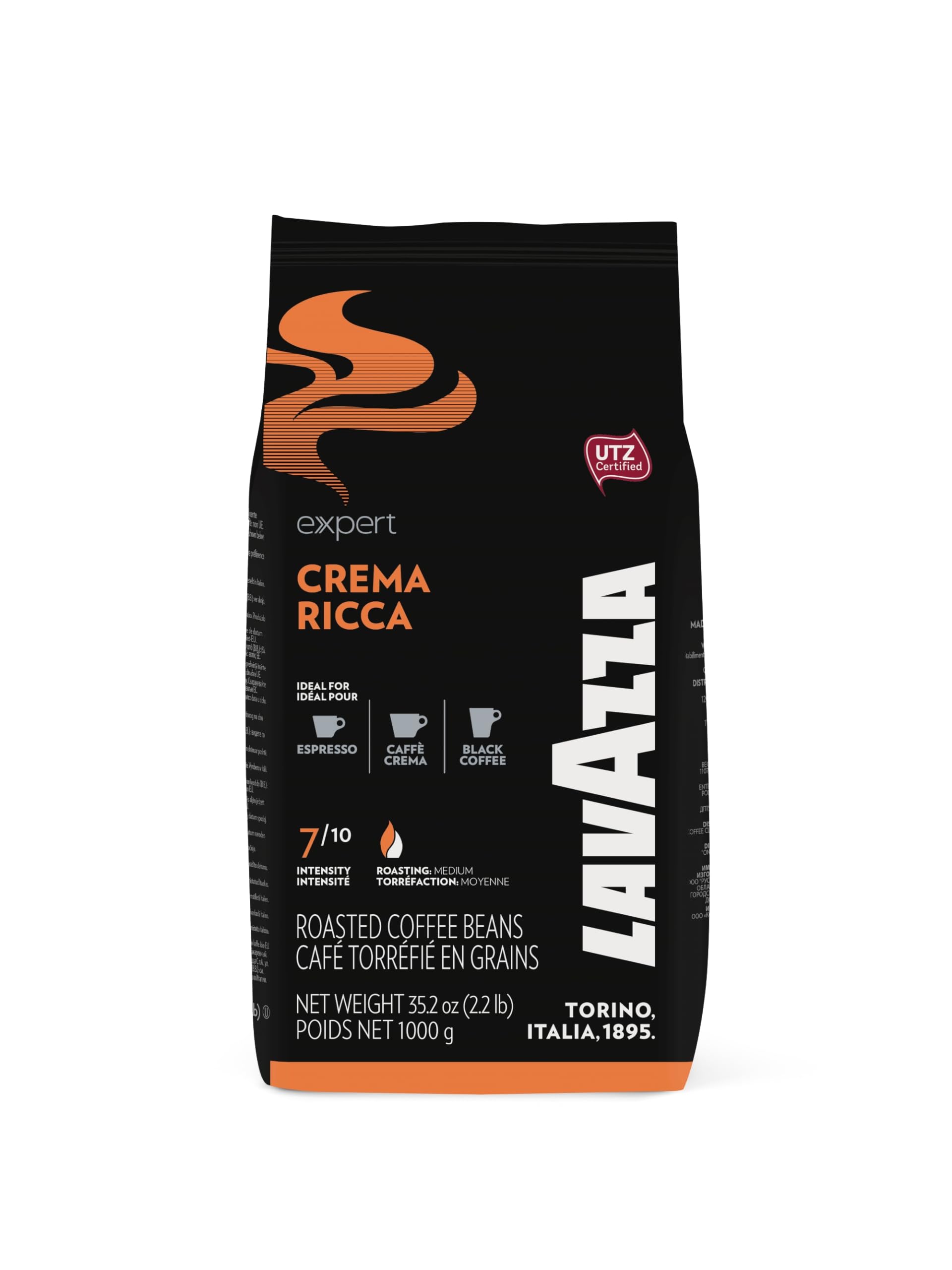 Lavazza Expert Plus Crema Ricca Espresso - 6 x 1kg ganze Kaffee-Bohne