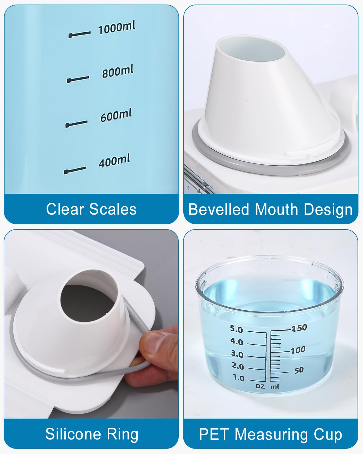 1800ML Opslag Van Wasmiddel, Transparant Multifunctioneel Luchtdichte Wasmiddel Dispenser Met 1 Maatbeker en 2 Waszakken, Plastic Wasmiddel Dispenser Container voor Wasmiddelen, Wasverzachters