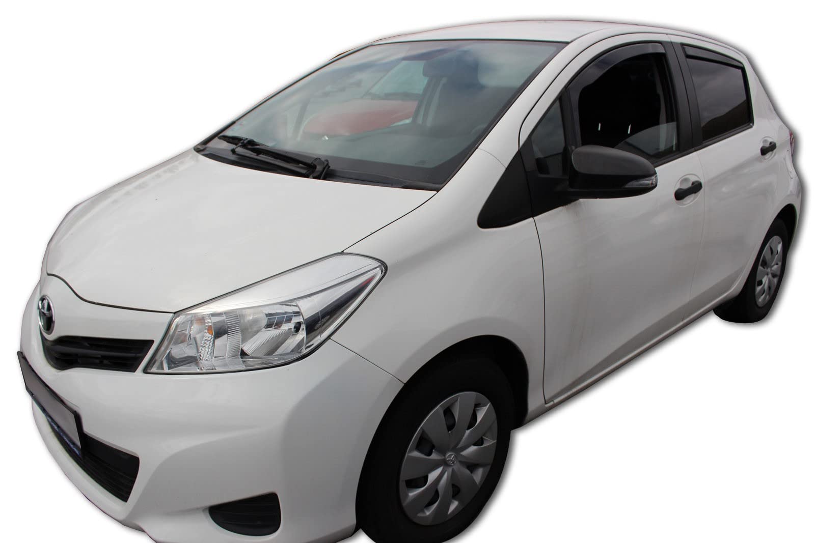 Heko Déflecteurs De Vent Yaris 2005-2012 3 Portes – Aérodynamiques, Fumé & Faciles à Poser (Paire)