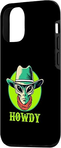 Miniatura 2 de iPhone 1212 Pro Alien Cowboy "HOWDY" Funny Western UFO Halloween Case