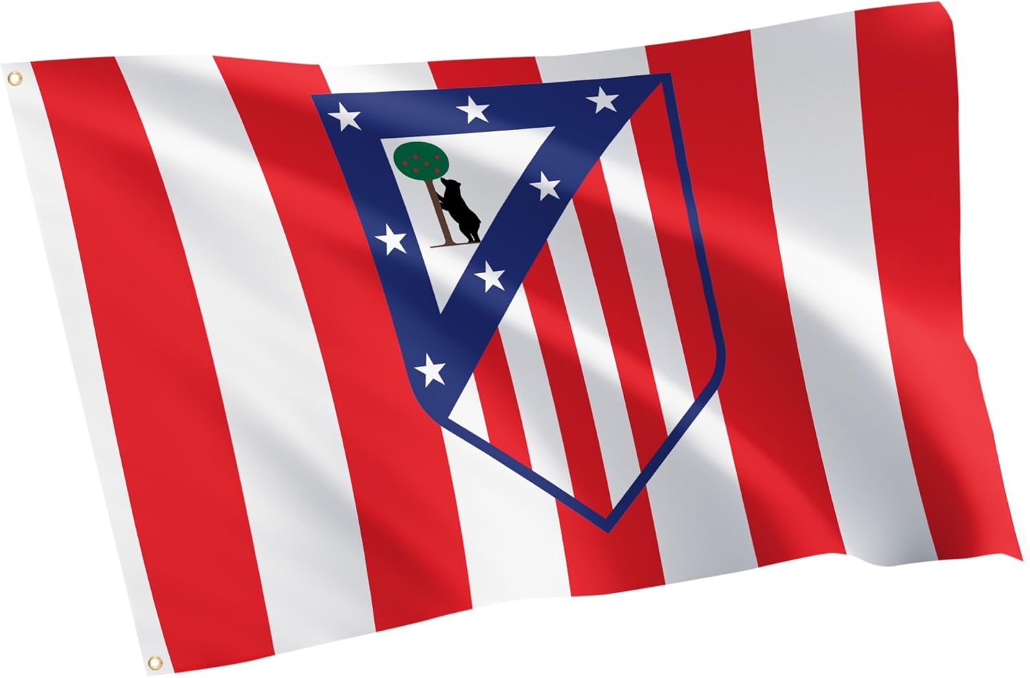 Desert Cactus Atletico Madrid Flag - 3 x 5 Feet Atleti Los Colchoneros Football Soccer Banner, Indoor/Outdoor Durable Fabric, 100% Polyester Design(D)