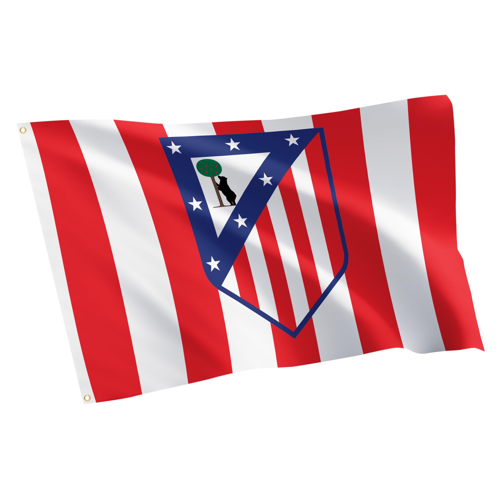 Desert Cactus Atletico Madrid Flag - 3 x 5 Feet Atleti Los Colchoneros Football Soccer Banner, Indoor/Outdoor Durable Fabric, 100% Polyester Design(D)