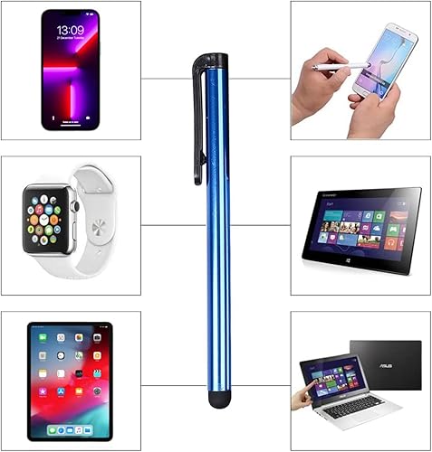 Miniatura 3 de IC ICLOVER Paquete de 10 lápices capacitivos, ligero de 4.1 pulgadas, pantalla táctil de metal, lápiz capacitivo para escribirdibujar, apto para