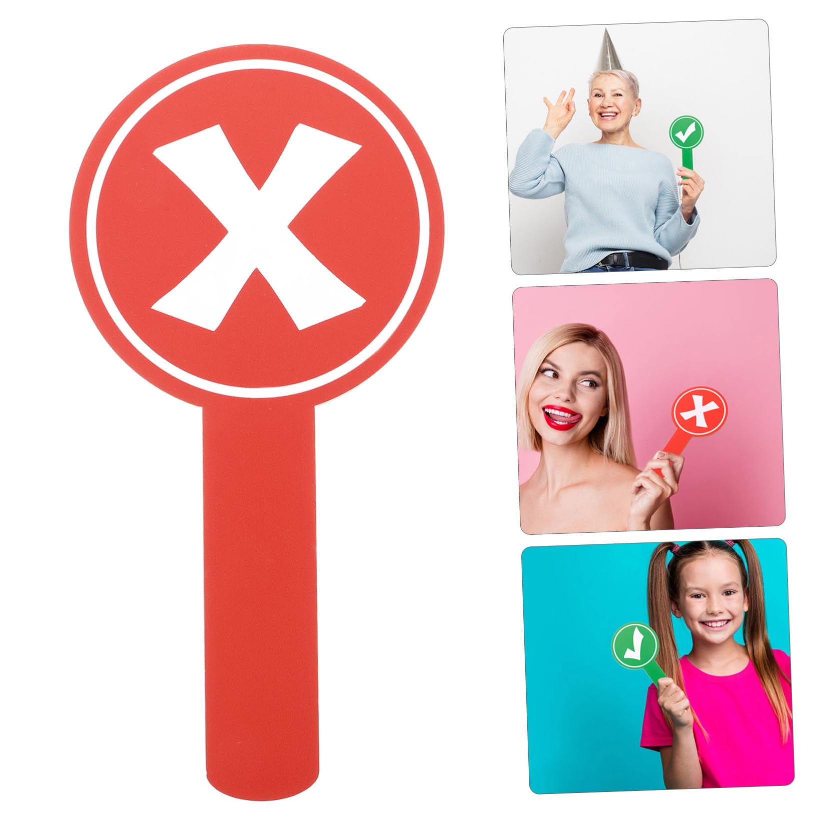 COSMEVIVI Double-Sided Auction Voting Board Portable Classroom Accessory for Judging Voting Reusable Teacher Supplies for Events Handheld Display Tool