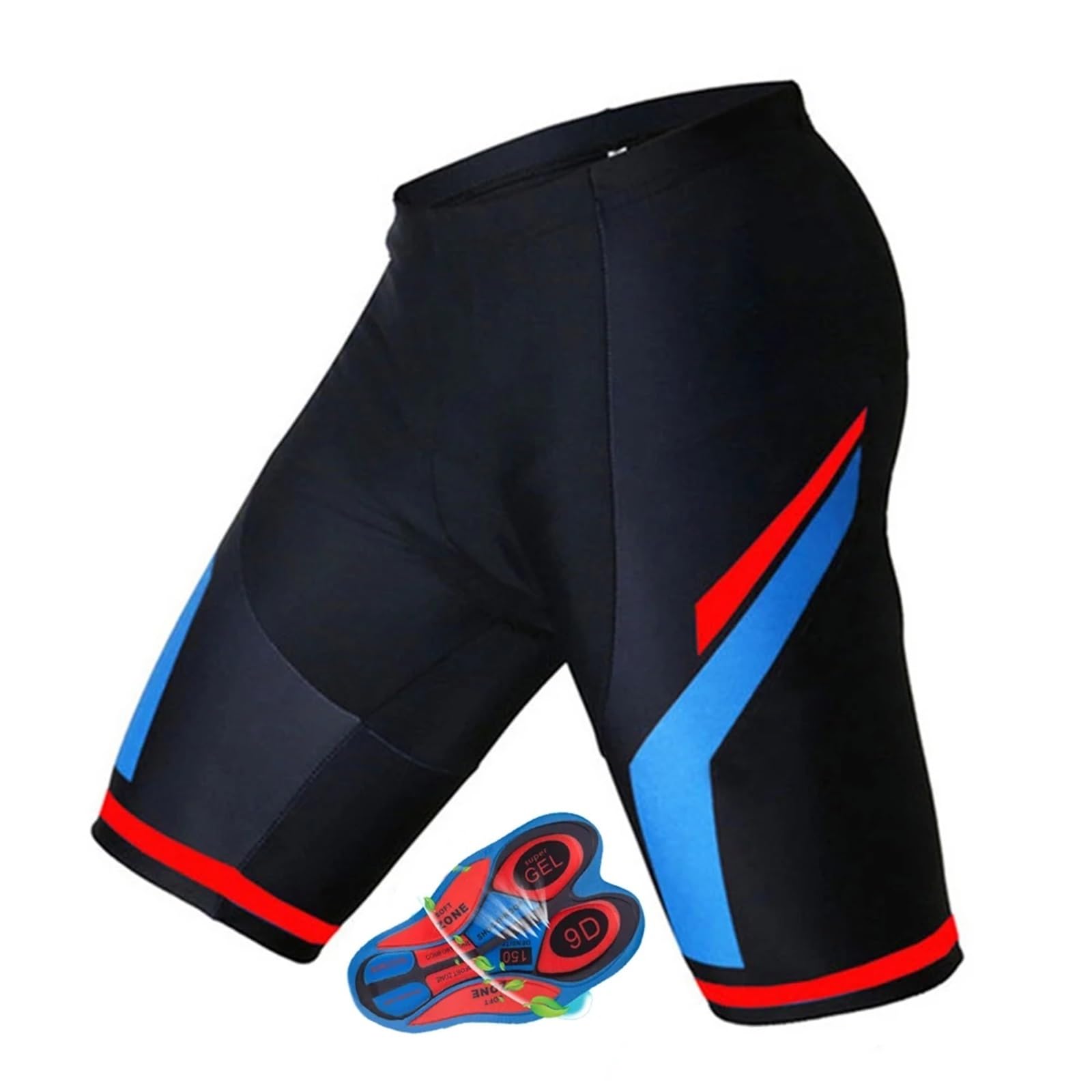 Pantaloncini Da Ciclismo Uomo Pantaloncini da ciclismo per uomo, imbottiti 9D, estivi, traspiranti, ideali per mountain bike