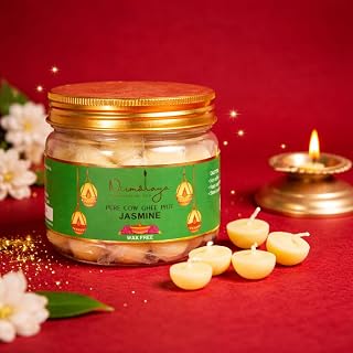 Nirmalaya Premium Pure Cow Ghee Jyot for Pooja Diya with Batti | 30 Min Burn Time | Rich Aroma | Ideal for Puja, Aarti, Fe Price In India