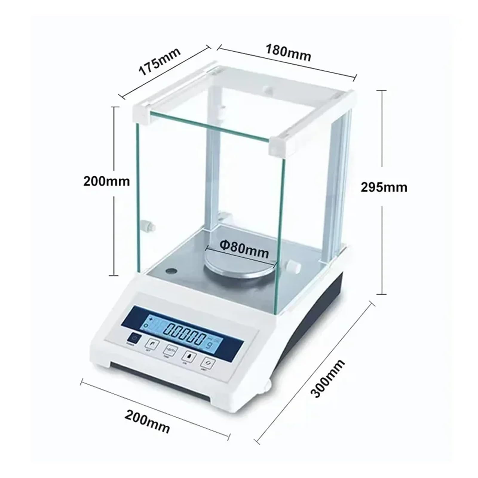 Básculas digitales de laboratorio, Balanza analítica de 220 g y 0,0001 g, balanza digital de precisión electrónica con pantalla LCD de 0,1(220g 0.0001g FA2204E)