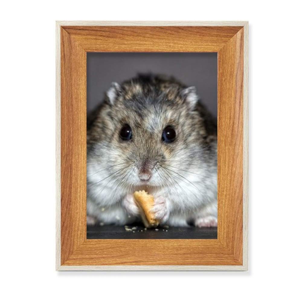 Cadre de photo en bois avec hamster mignon, le cadeau idéal pour amoureux d'animaux