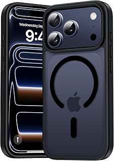 EGOTUDE for iPhone 17 Pro Case | Frosted Translucent Hard Back Cover Compatible with Mag-Safe