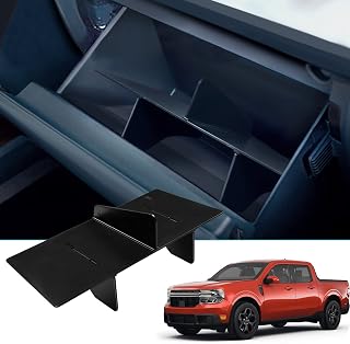 Glove Box Organizer Dividers Fit for Ford Maverick 2022 2023 Accessories, Insert Box ABS Secondary Storage Glove Compartment Organizer Tray
