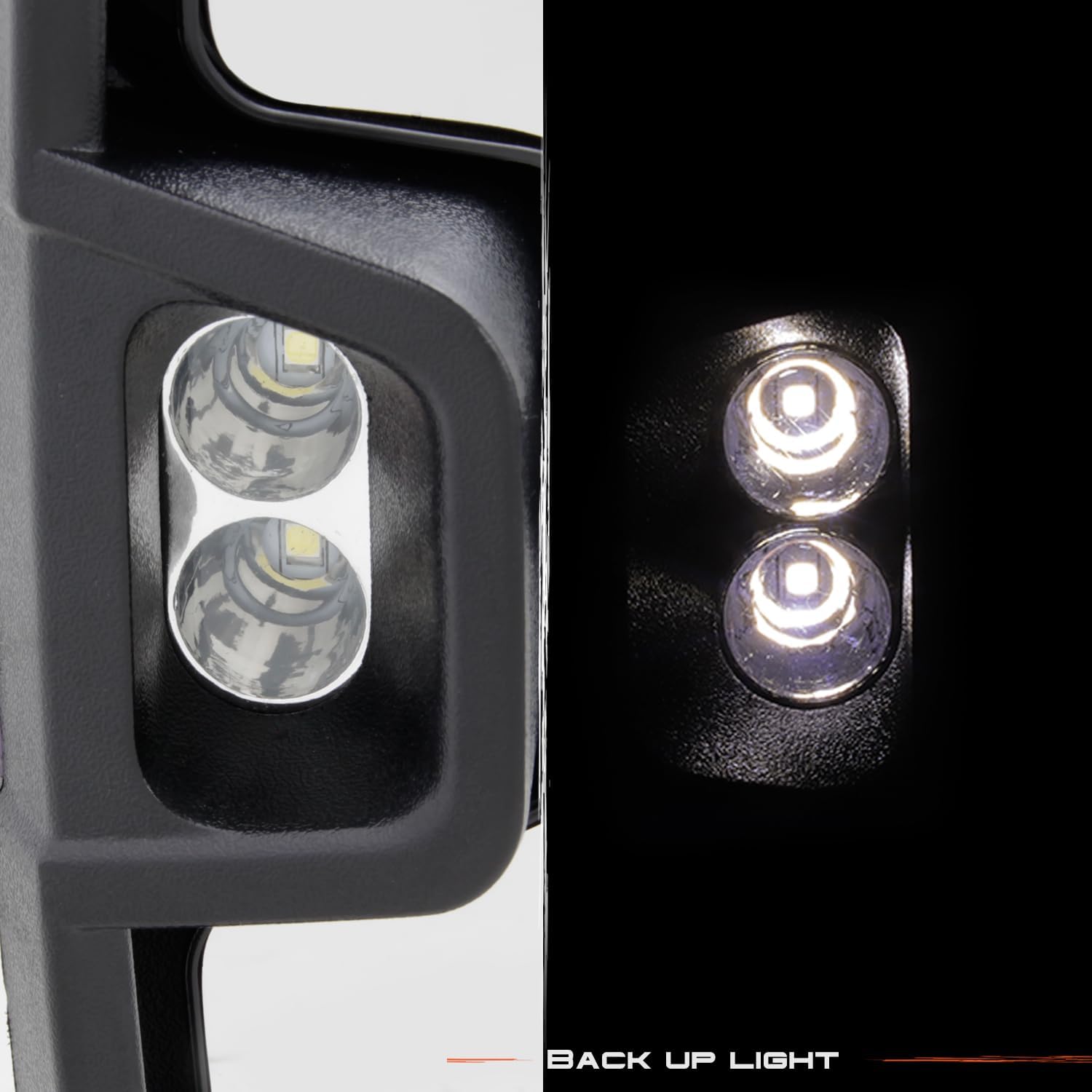 AKKON - For 14-18 Silverado Sierra Pair of Powered + Heated Glass + Sequential Turn Signal Side Black Towing Mirrors