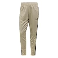 adidas Uomo Train Essentials 3-Stripes Training Pants, Silver Pebble/Black