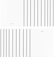 Vista 6 de DALIX Láminas de repuesto para persianas verticales de PVC, curvadas, lisas, blancas, 98.5 x 3.5 (paquete de 2)