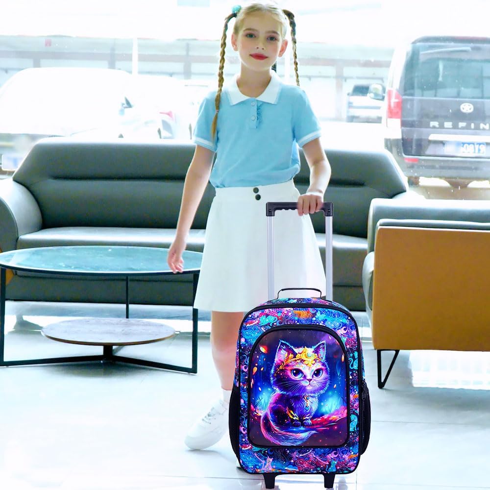 Kids Luggage for Boys and Girls, Cute Dinosaur Unicorn Rolling Wheels Suitcase for Toddler Children