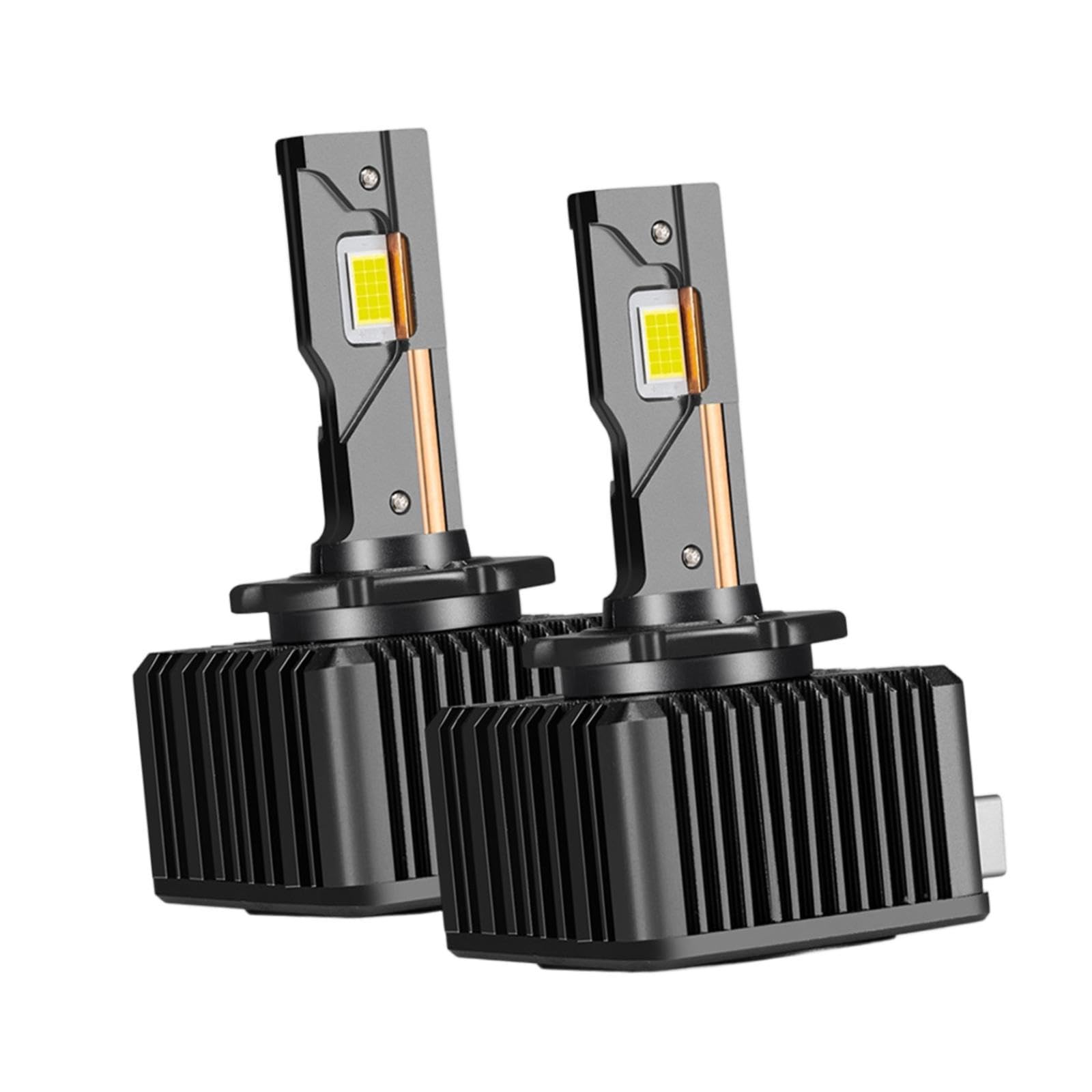 Juego de 2 Bombillas de Repuesto para Delanteros de Vehículos, con Lente LED de Bajo Consumo en Aluminio, Estilo B