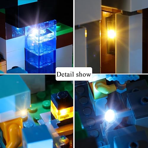 Miniatura 3 de Kyglaring Kit de iluminación LED para Lego Minecraft The Sword Outpost 21244 (sin modelo)  Juego de luces compatible con juguetes de construcción