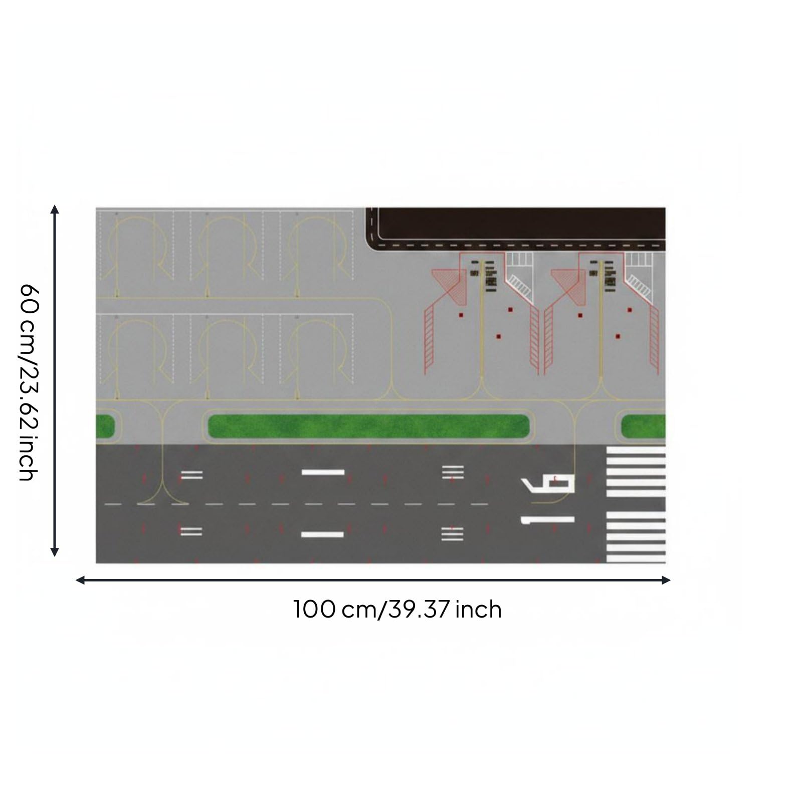 Flugzeug Flughafen Hintergrund Matte, 1 0.6 Meter, 2 Große + 6 Business-Stellplätze, Folienmaterial, Wasserdicht Und Verschleißfest