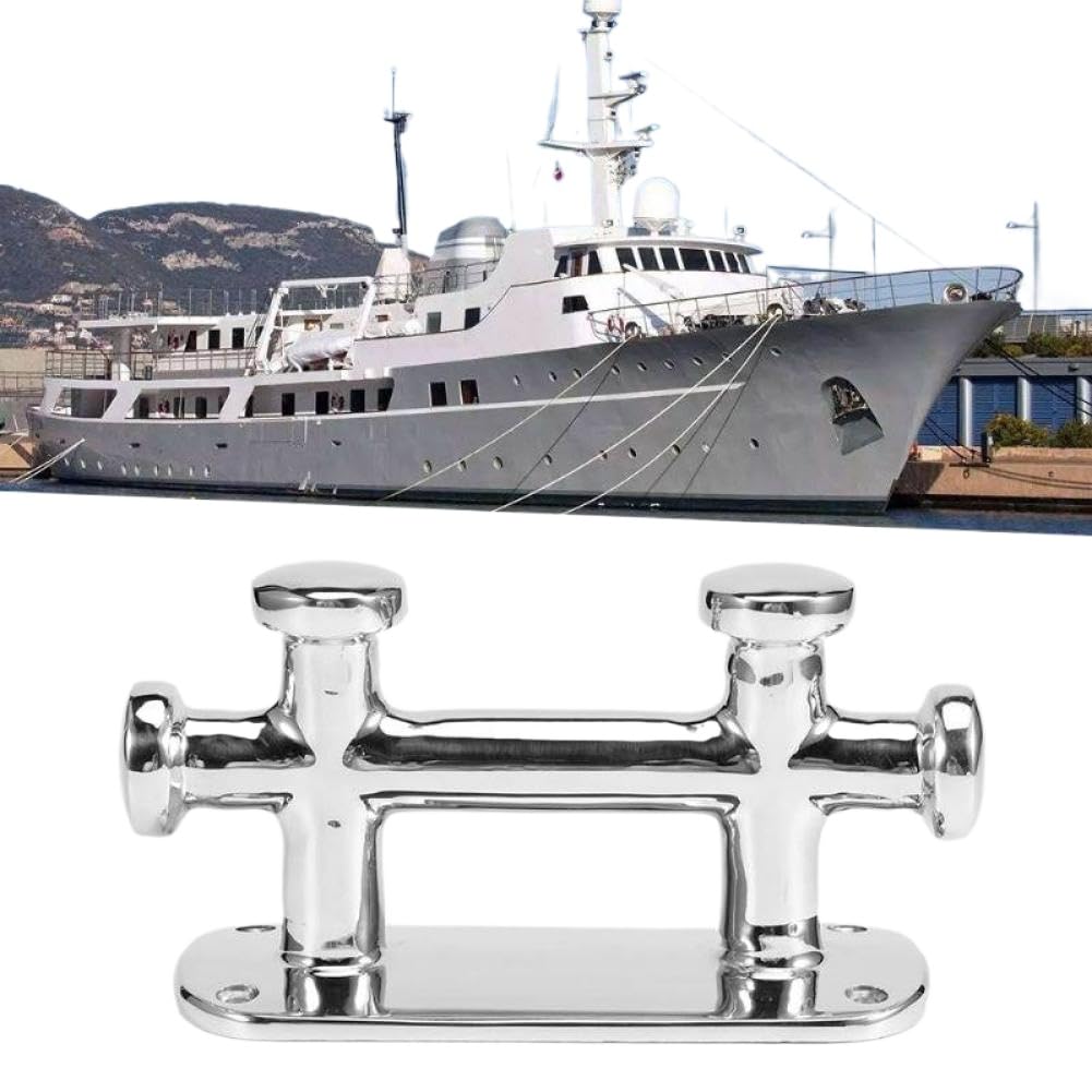 Bitta di ormeggio per Bitta in Acciaio Inossidabile con Bitta per ormeggio per Barca Doppia Marina e Hardware per banchina per Navi 145x61