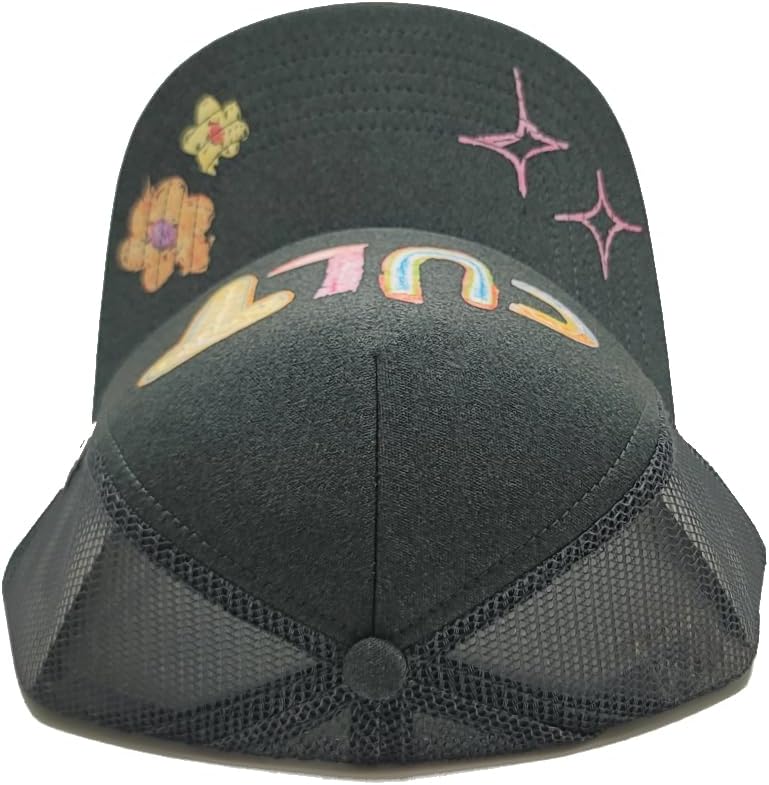 Cult of Individuality New Mesh Trucker LUX Hand Drawn Gray Era Snapback Hat Cap - Image 8