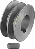 Poulie à Courroie Trapézoïdale De Type A à Double Fente, Poulie à Courroie Mécanique à Rainure Simple/double, Accessoire Pour Outils électriques En Fonte (50 X 31 X 19 Mm