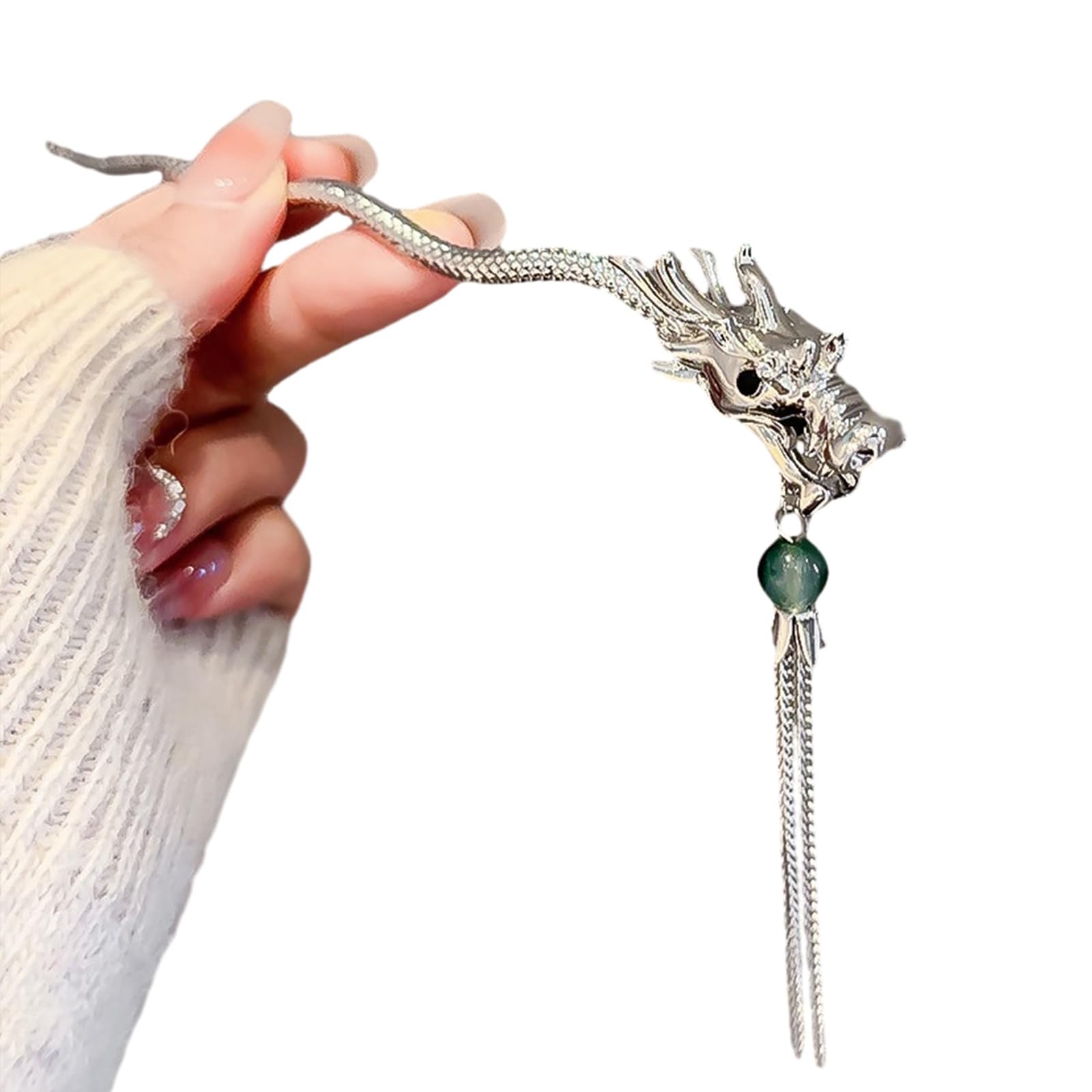 NOXIOR Delicate Dragon Shape Hairpin Chinese Hair Stick Cheongsam Hair Pin Sticks for Taking Photo Hair Styling Supplies