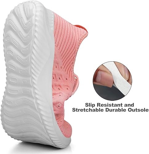 Miniatura 3 de Feethit Zapatos para Caminar sin Cordones para Mujer Zapatos para Correr Antideslizantes Zapatos Transpirables para Entrenamiento Zapatillas Ligeras
