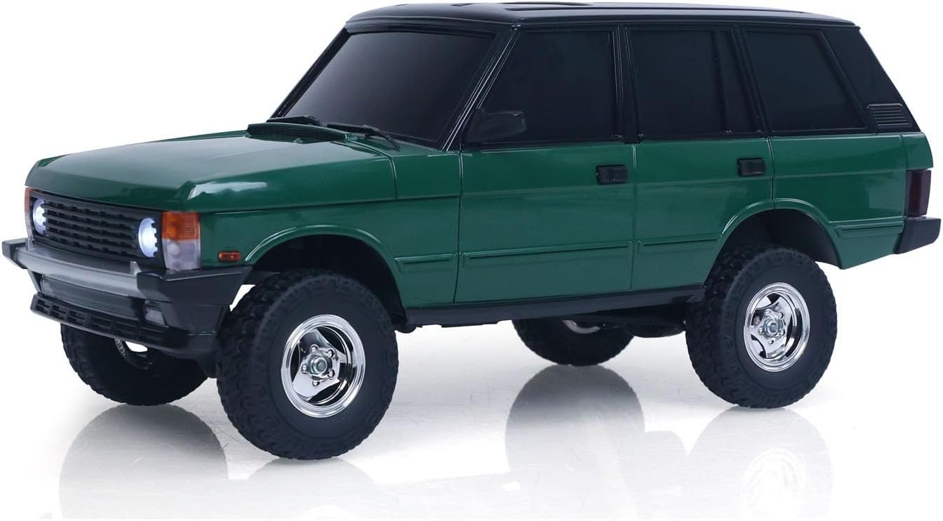1/18 2.4G RC Rock Crawler Car LDRC Ld18401 4Wd Remote Control Climbing Car Simulation SUV Vehicles Brushed Motor Esc Servo RTR Hobby Grade Model for Ages 14+(Green)
