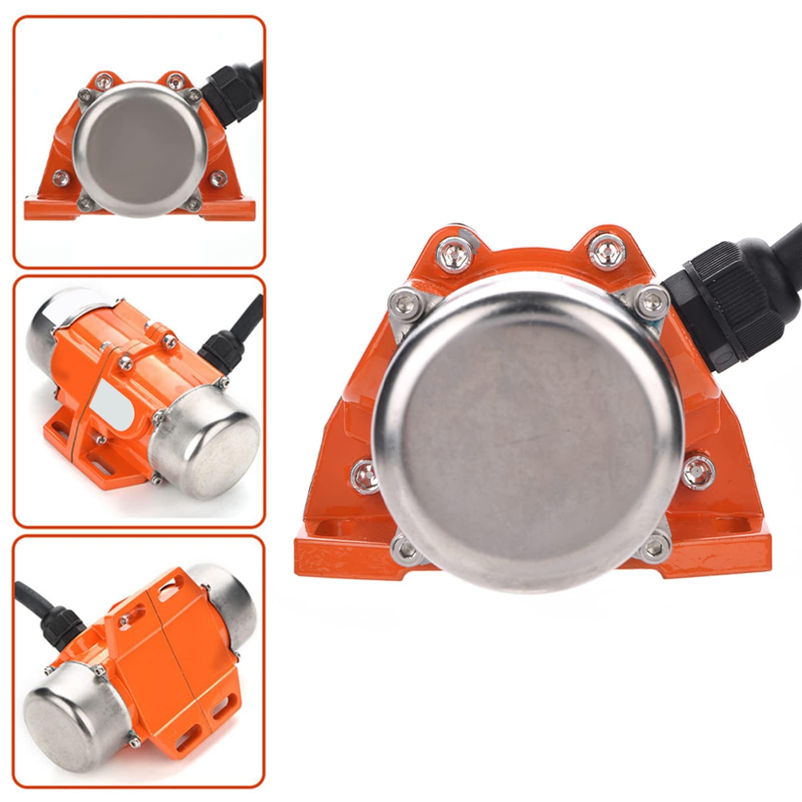 1 PZ 1/3 Fase Motore Vibratore Motore di Vibrazione 220 V/380 V 3000 RPM Asincrono Regolabile Eccentricità Blocco In Lega di Alluminio Borsette(Single phase 100W)
