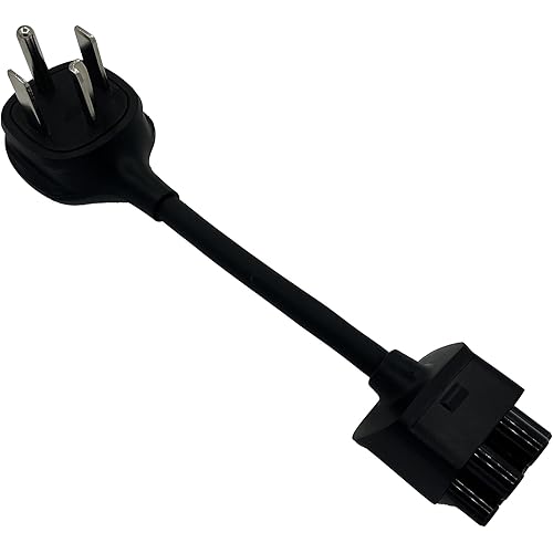 Premium Adapter for Tesla Gen 2 Mobile Charger | Connect to 240V Outlet | 32 Amp Charging | 10 Inch Length (NEMA 14-30)