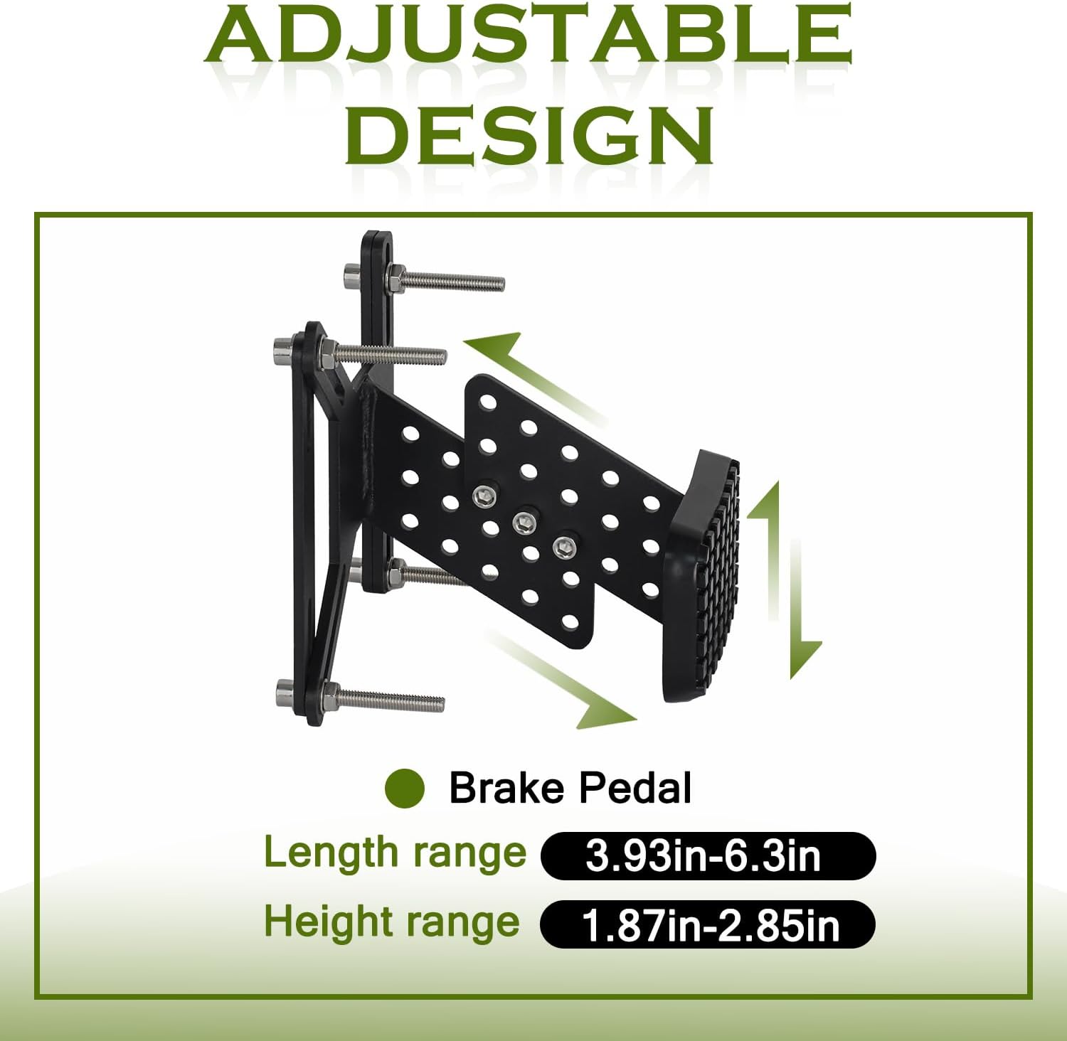 Adjustable Length and Height Gas and Brake Pedal Extenders are Steel and Rubber Construction,Non-Slip Safety,for Cars,Short Drivers Driving Cars,Go Karts