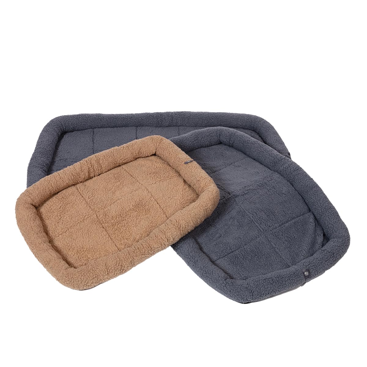 Danish Design Essentials Matelas pour Chien, Cage et Tapis de Voyage, Lavable en Machine, Gris Anthracite, Taille M, 75 x 46 cm