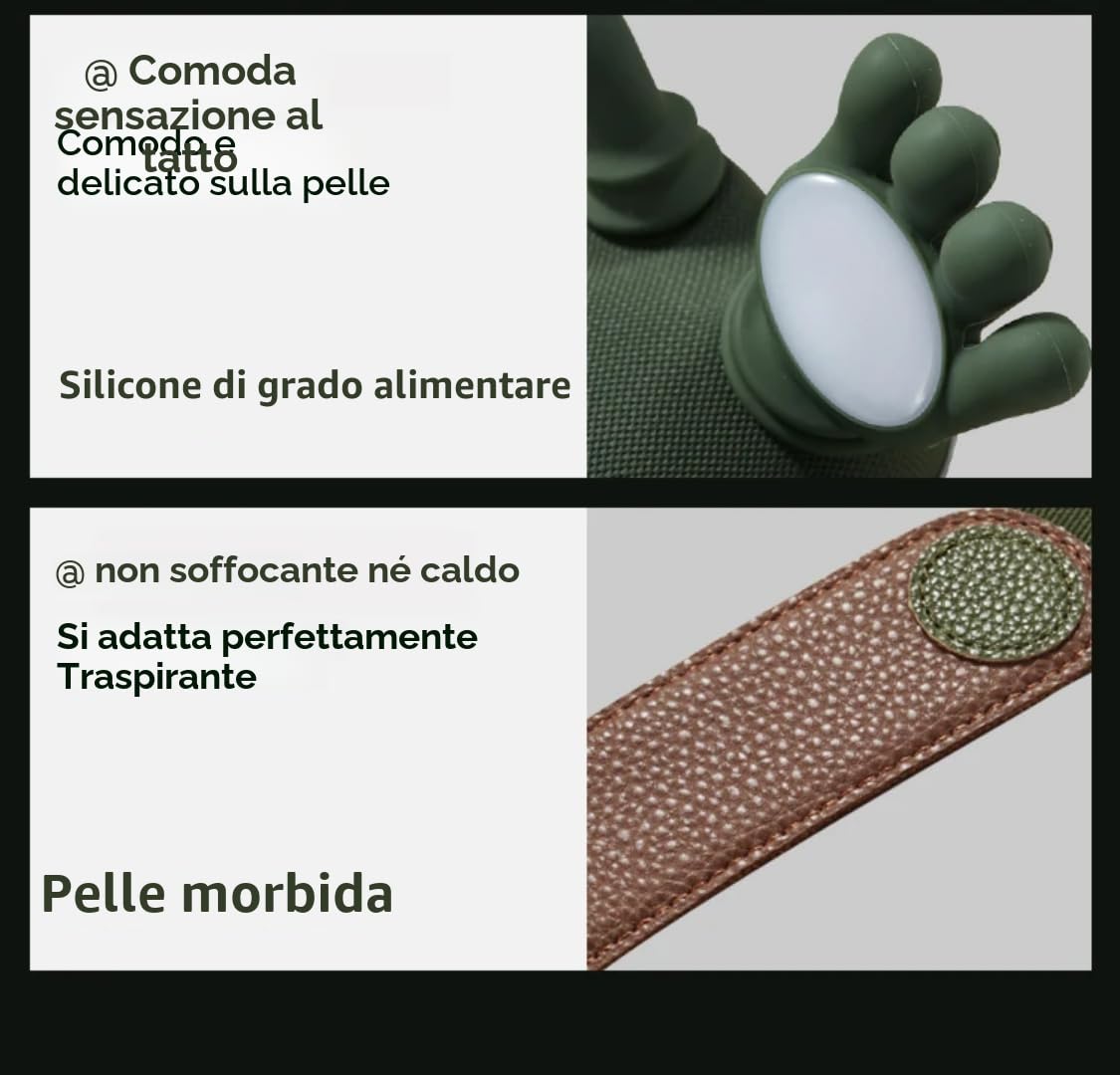 Massaggiatore Riscaldato Bionico, Massaggiatore Shiatsu Portatile Wireless per Collo e Schiena, Massaggio Elettrico a Impastamento 4D per Tessuti Profondi, Design che Simula la Mano Umana per