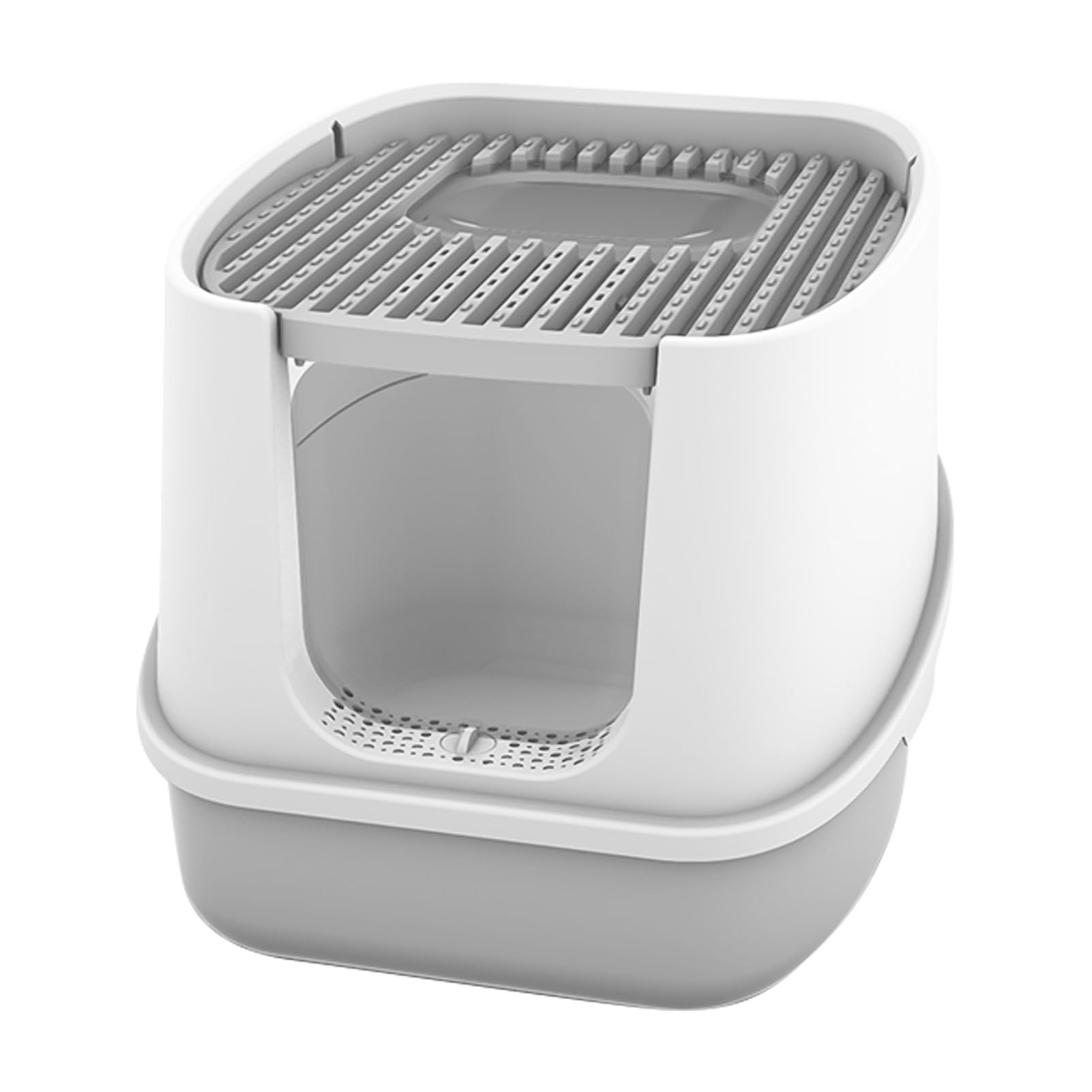 Arenero Grande Conpa, Autolifculable y Totalmento Cerrado para Gatos Pequeños y Grandes, con Doble Entrada Salida, Fácil de Limpiar con Pala Filtro, Apto para Gatos (#2)