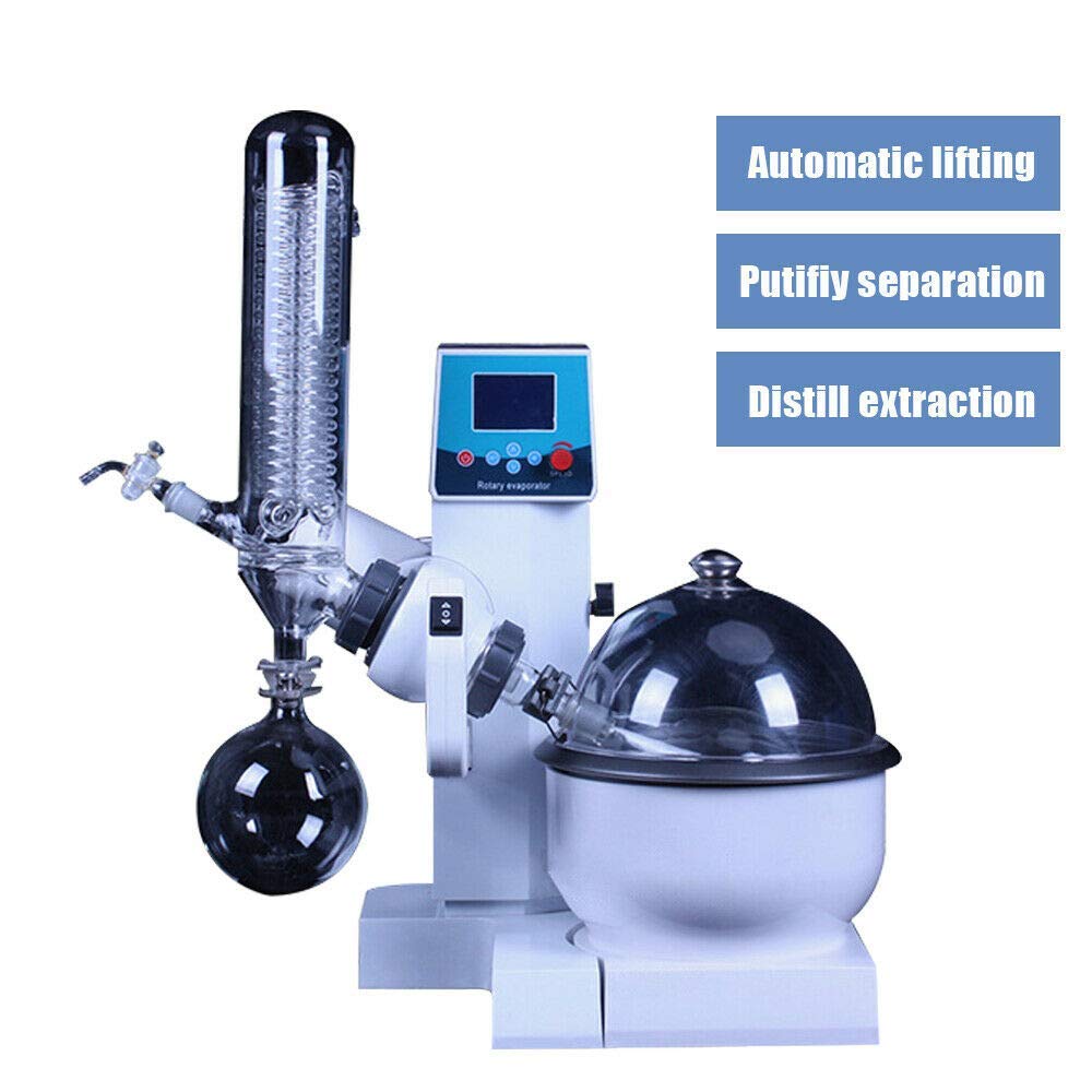 Lab Rotationsverdampfer 99°C (210°F) w/Motorlifter Digital Heizbadset Laborgeräte instrumente Borosilikatglas 3.3 Labor Dichtleistung ätherische Öle Wasser Glaswaren