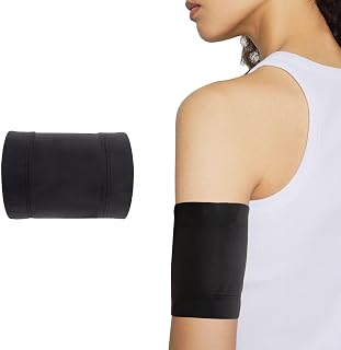 Diabetic Sensor Armband Diabetes Sensor Cover for Insulin Pod Monitoring Systems Omnipod Dexcom Freestyle Libre Protects Insulin Pod During Sports Replace Adhesive Patches Tape (Black, XXS)