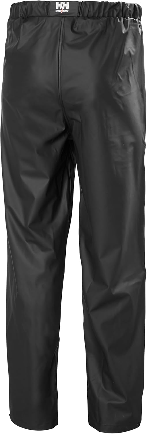 Helly Hansen Voss Rain Pant - PU-Coated Welded-Seam Waterproof Pant - Adjustable Hem Rain Gear - Reflective Workwear - Image 2