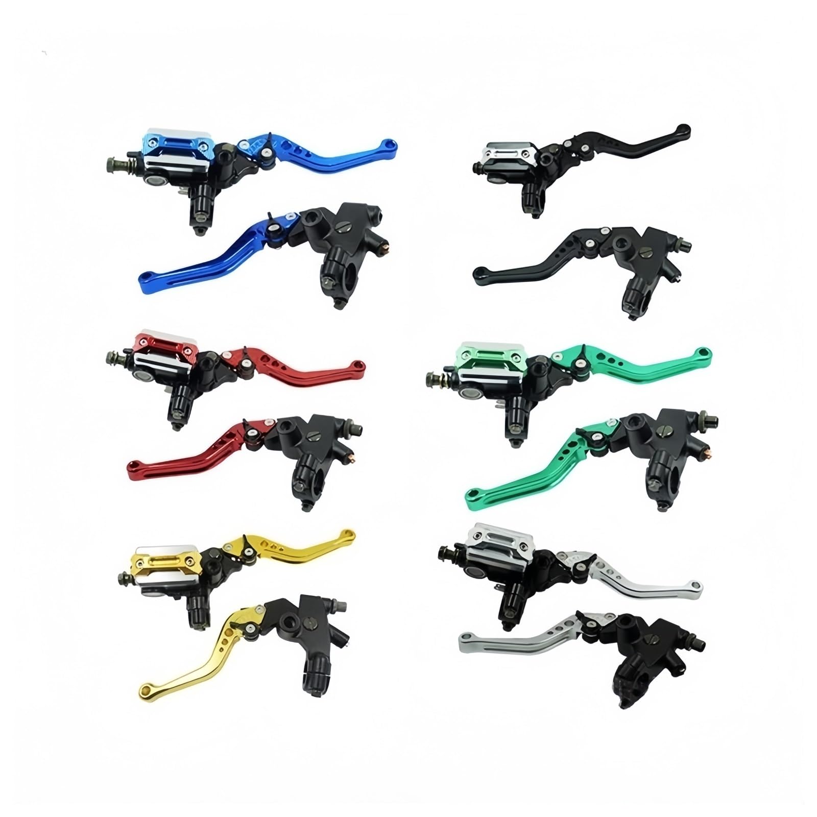 Leviers de Frein Frein pour Moto, Pompe supérieure de Frein pour Avant Ensemble à Main et Embrayage 22mm Disque hydraulique(Rouge)