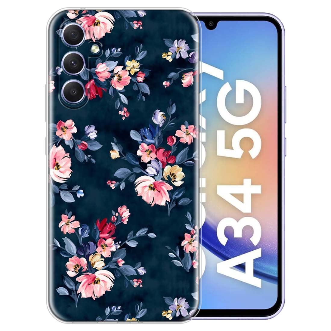 Fashionury Soft Silicon Slimfit Back Cover for Samsung Galaxy A34 5G Stylish Printed Back Cover for Samsung Galaxy A34 5G -D0043 (B0C154Y9QP) Amazon Price History, Amazon Price Tracker