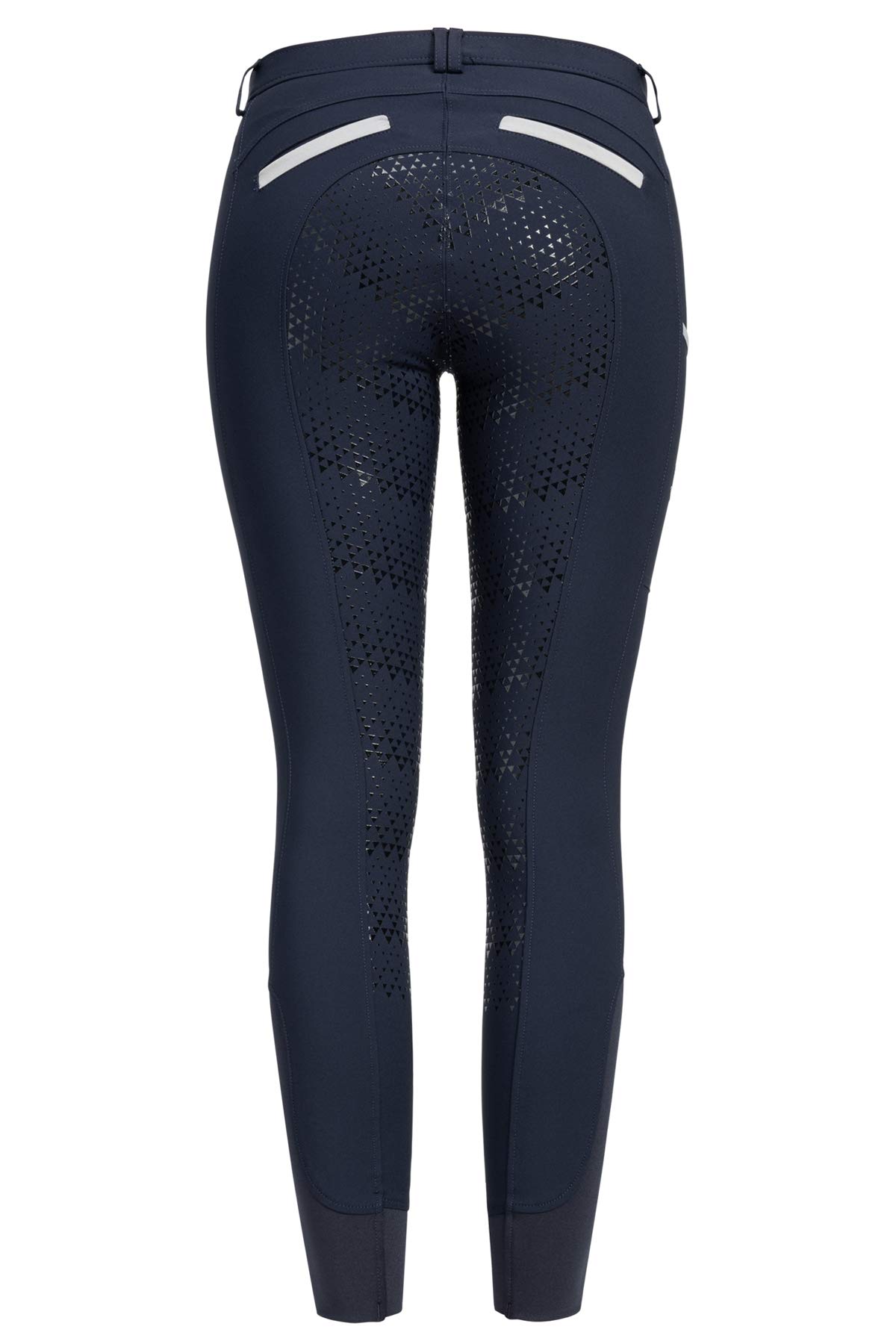 RIDERS CHOICE Pantalones de Montar para Mujer con Fondo Completo de Silicona, diseño de Plata Limitado - RidersDeal Collection para Jinetes