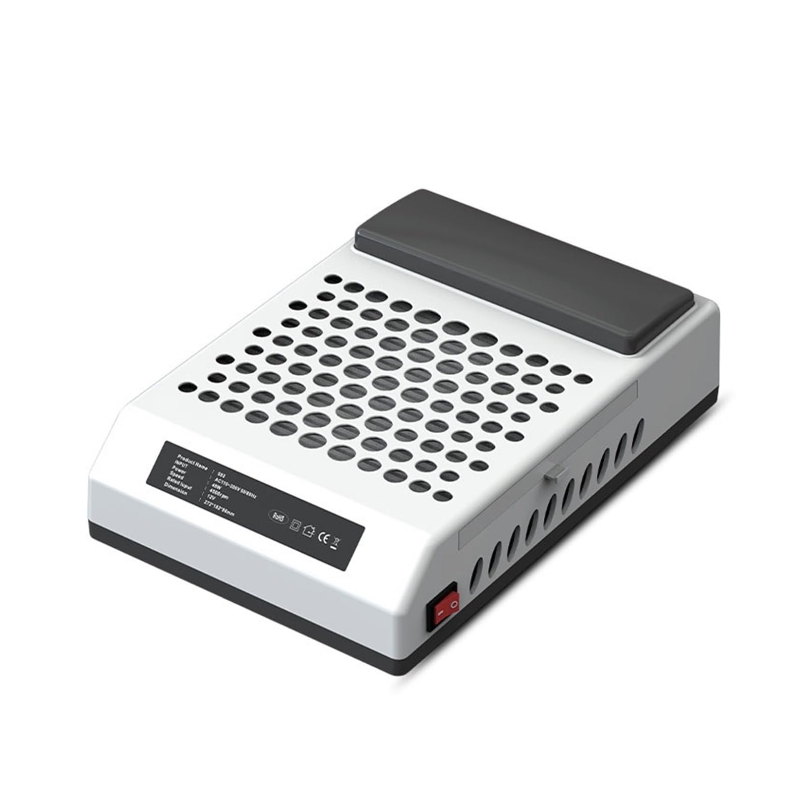 MRKU Aspiradora de manicura de 40 W con Filtro Lavable y Filtro recolector de Polvo Lavable. Potente y silenciosa. Ideal para mesas de manicura.